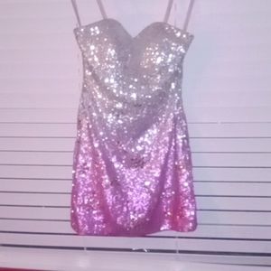 Woman's Blush Prom by Alexia brand ombre dress